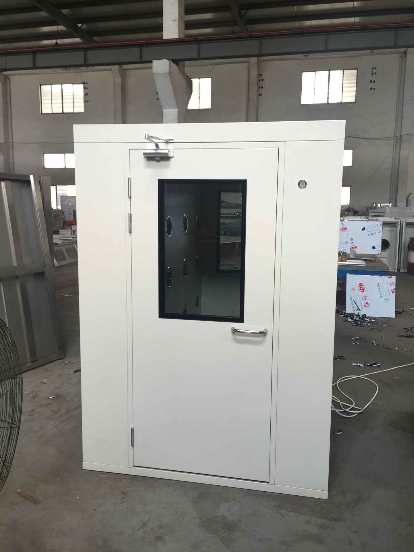 彩钢板单人双吹风淋室